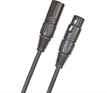 Amazon.com: D'Addario XLR Cable - Microphone Cable - Shielded for